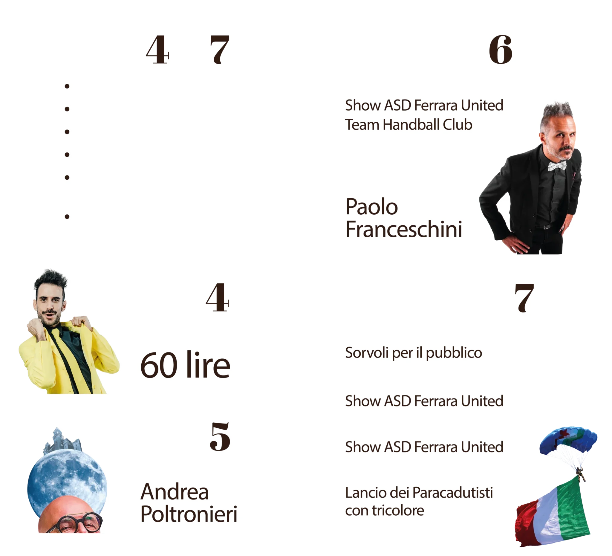 Cronoprogramma dettagliato evento Volare Ferrara - WRFC 2025